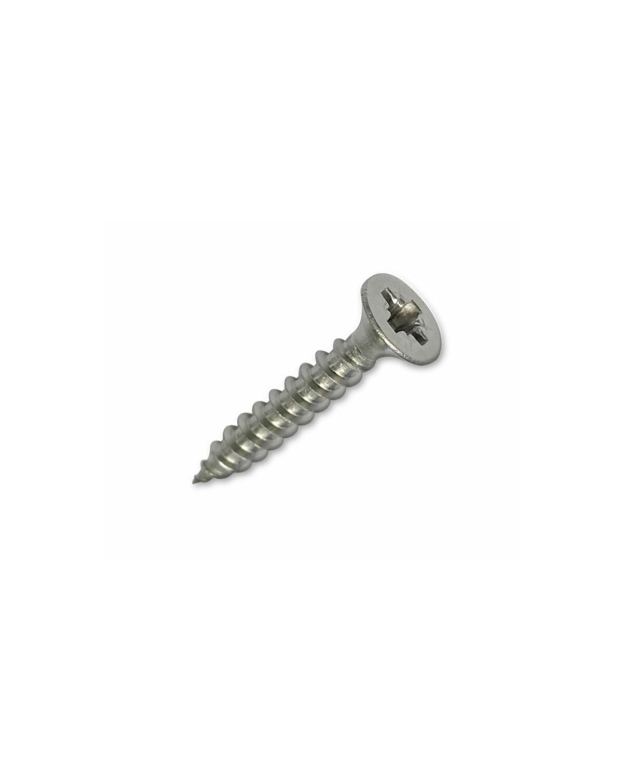 Rostfri skruv med färgad skalle - 4 x 25 mm - grå, gul, beige