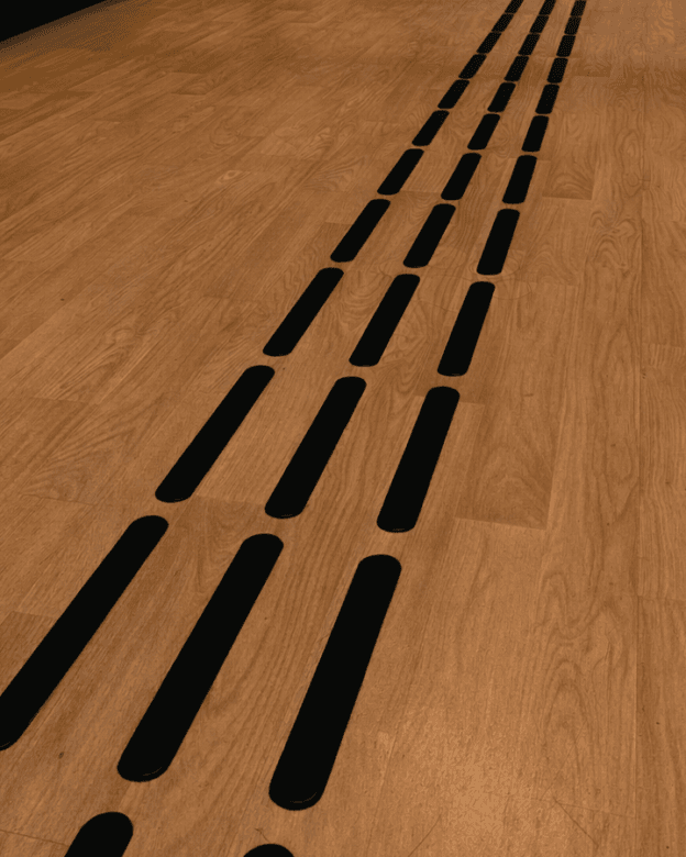 Ledstråk SALA BACKE - Polyuretan - Taktila ledstavar och stoppmarkeringar - 3M-tejp